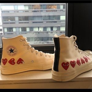 Commes des garçons x converse high tops